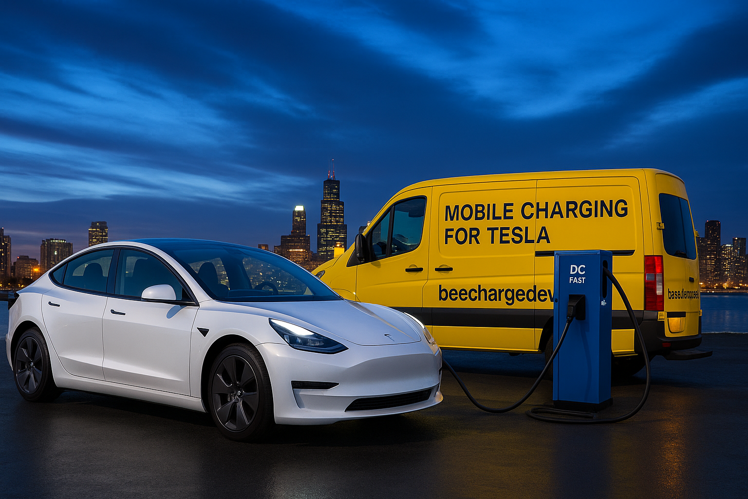 Mobile Charging for Tesla in DC